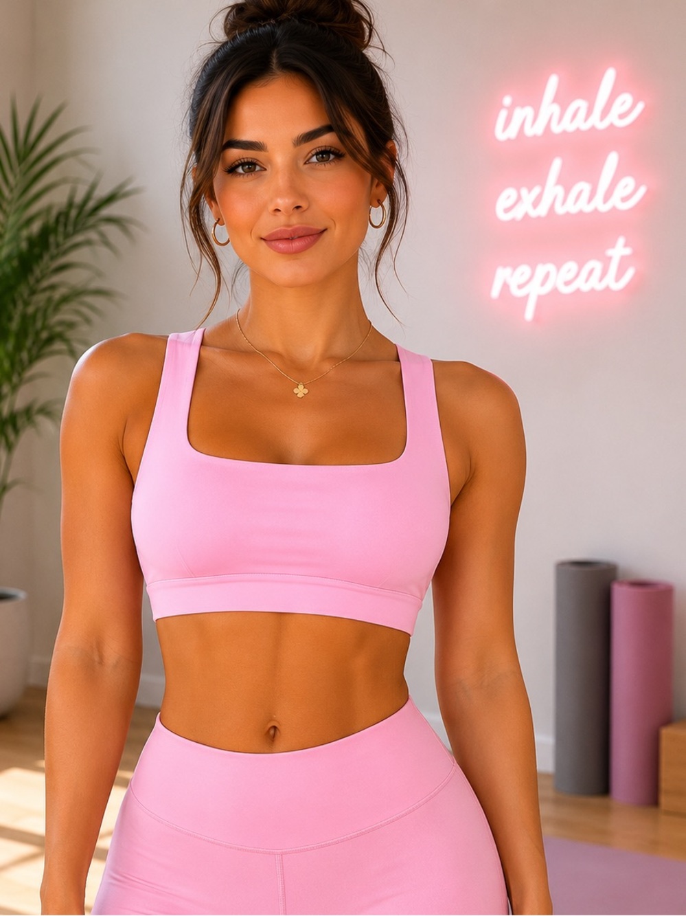 Pink Sports Bra Blogilates Women’s Criss Cross Sports Bra Lilac Snow L NEW